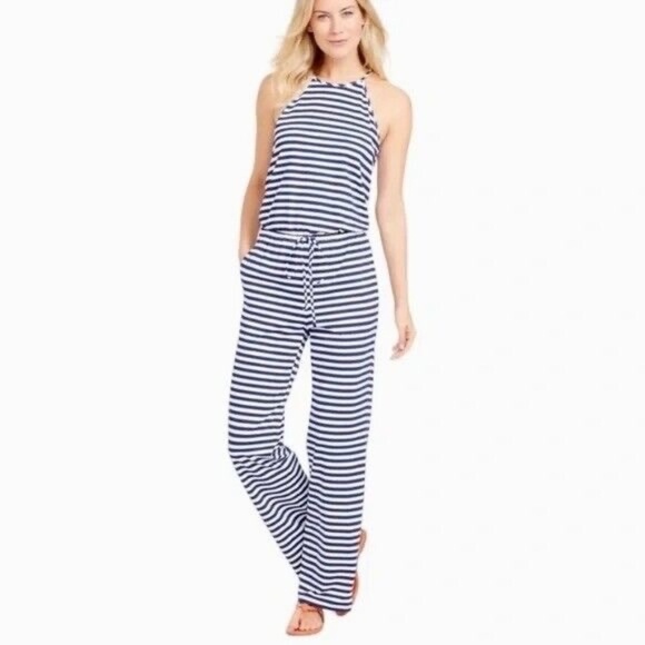 J McLaughlin Navy and White Jumpsuit - Picture 1 of 15